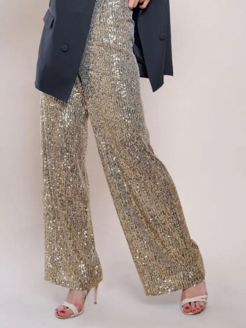 شلوار پولکی راسته P201