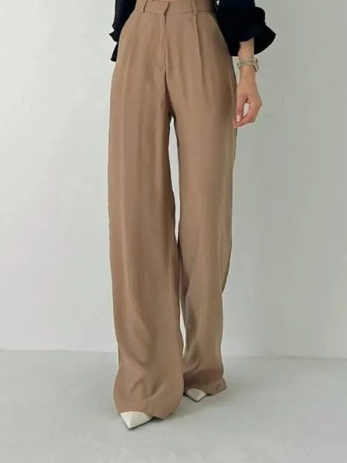 شلوار کرپ نیم بگ S201