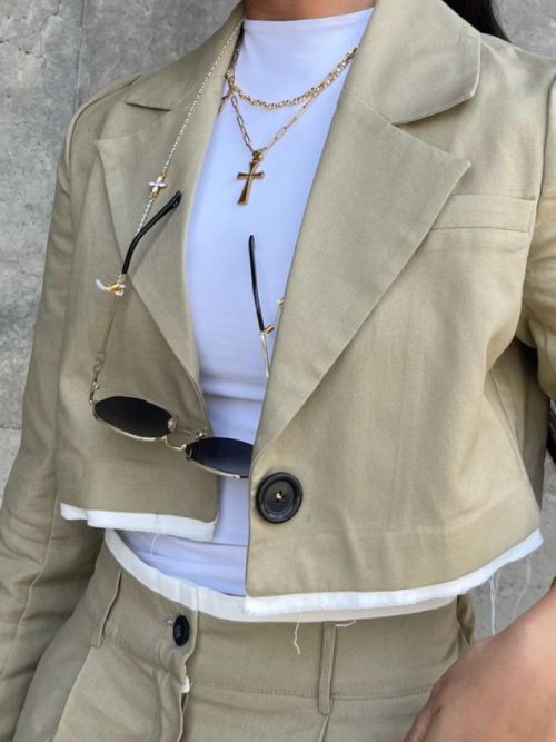 کت و شلوار لینن C104